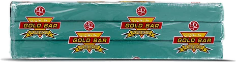 Goldbar Pure Soap (green bar), Shrink-wrapped 6 × 400 g