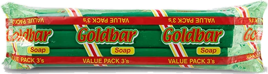 Goldbar Pure Soap (green bar), Wrapped 800 g
